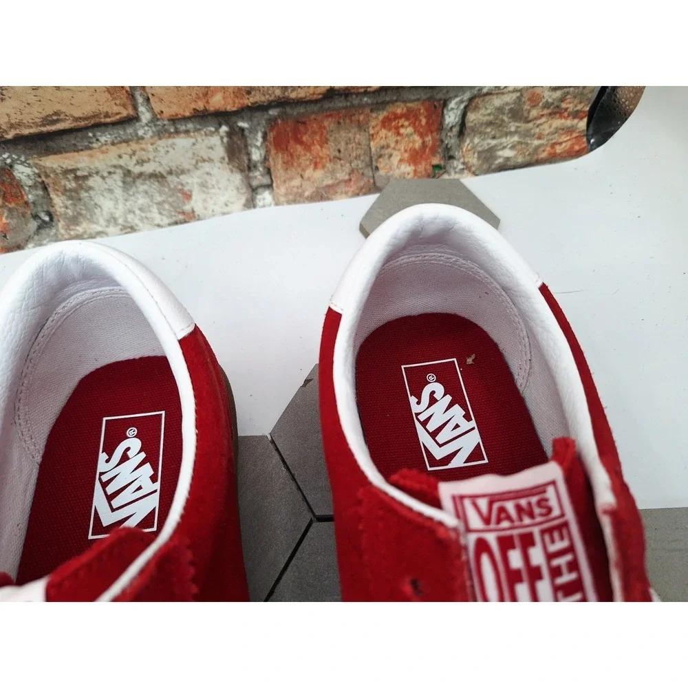 Vans Sport Low Track Sport Red Suede Gum Sole Men's Sz 9 Low Profile Rare 2024